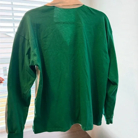Daydreamer Green and White Rugby Shirt - Picture 8 of 11